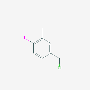 4-(chloromethyl)-1-iodo-2-methylbenzene 4-(chloromethyl)-1-iodo-2-methylbenzene