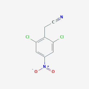 2-(2,6-dichloro-4-nitrophenyl)acetonitrile 2-(2,6-dichloro-4-nitrophenyl)acetonitrile