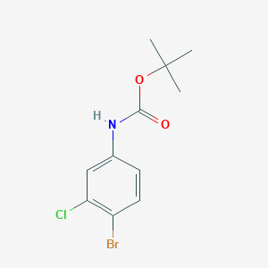 tert-butyl N-(4-bromo-3-chlorophenyl)carbamate tert-butyl N-(4-bromo-3-chlorophenyl)carbamate