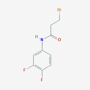 3-bromo-N-(3,4-difluorophenyl)propanamide 3-bromo-N-(3,4-difluorophenyl)propanamide