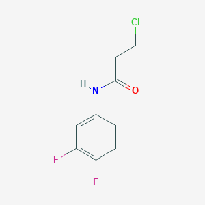 3-Chloro-N-(3,4-difluorophenyl)propanamide 3-Chloro-N-(3,4-difluorophenyl)propanamide