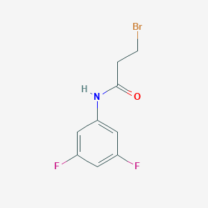 3-bromo-N-(3,5-difluorophenyl)propanamide 3-bromo-N-(3,5-difluorophenyl)propanamide