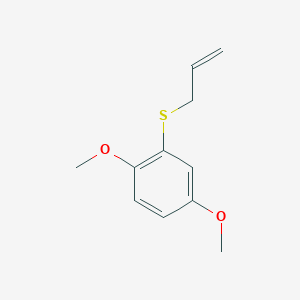 1,4-dimethoxy-2-(prop-2-en-1-ylsulfanyl)benzene 1,4-dimethoxy-2-(prop-2-en-1-ylsulfanyl)benzene