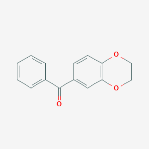 Methanone, (2,3-dihydro-1,4-benzodioxin-6-yl)phenyl- Methanone, (2,3-dihydro-1,4-benzodioxin-6-yl)phenyl-