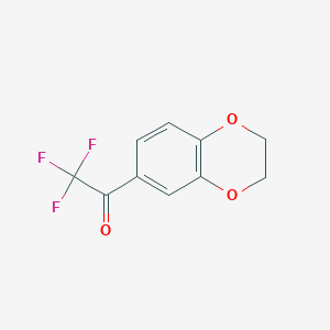 Ethanone, 1-(2,3-dihydro-1,4-benzodioxin-6-yl)-2,2,2-trifluoro- Ethanone, 1-(2,3-dihydro-1,4-benzodioxin-6-yl)-2,2,2-trifluoro-