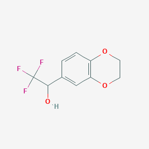 1-(2,3-dihydro-1,4-benzodioxin-7-yl)-2,2,2-trifluoroethanol 1-(2,3-dihydro-1,4-benzodioxin-7-yl)-2,2,2-trifluoroethanol