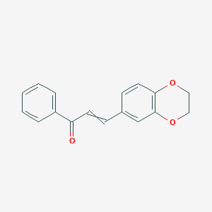 2-Propen-1-one, 3-(2,3-dihydro-1,4-benzodioxin-6-yl)-1-phenyl- 2-Propen-1-one, 3-(2,3-dihydro-1,4-benzodioxin-6-yl)-1-phenyl-