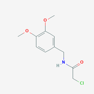 2-Chloro-N-(3,4-dimethoxybenzyl)acetamide 2-Chloro-N-(3,4-dimethoxybenzyl)acetamide