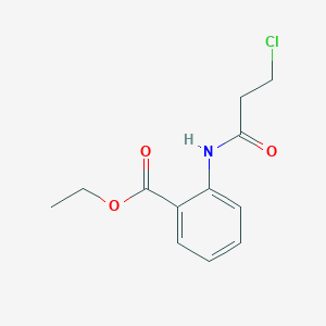 Benzoic acid, 2-[(3-chloro-1-oxopropyl)amino]-, ethyl ester 