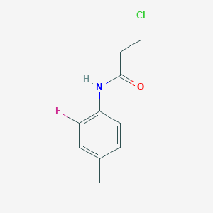 3-chloro-N-(2-fluoro-4-methylphenyl)propanamide 3-chloro-N-(2-fluoro-4-methylphenyl)propanamide
