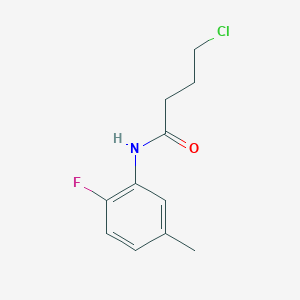 4-chloro-N-(2-fluoro-5-methylphenyl)butanamide 4-chloro-N-(2-fluoro-5-methylphenyl)butanamide