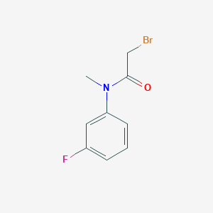 2-bromo-N-(3-fluorophenyl)-N-methylacetamide 2-bromo-N-(3-fluorophenyl)-N-methylacetamide