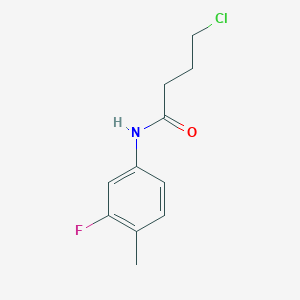 4-chloro-N-(3-fluoro-4-methylphenyl)butanamide 4-chloro-N-(3-fluoro-4-methylphenyl)butanamide