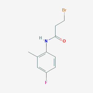 3-bromo-N-(4-fluoro-2-methylphenyl)propanamide 3-bromo-N-(4-fluoro-2-methylphenyl)propanamide