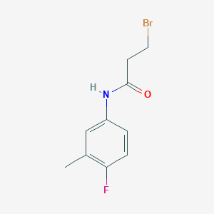 3-bromo-N-(4-fluoro-3-methylphenyl)propanamide 3-bromo-N-(4-fluoro-3-methylphenyl)propanamide