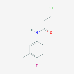 3-chloro-N-(4-fluoro-3-methylphenyl)propanamide 3-chloro-N-(4-fluoro-3-methylphenyl)propanamide