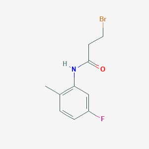 3-bromo-N-(5-fluoro-2-methylphenyl)propanamide 3-bromo-N-(5-fluoro-2-methylphenyl)propanamide