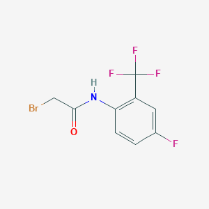 ACETAMIDE, 2-BROMO-N-[4-FLUORO-2-(TRIFLUOROMETHYL)PHENYL]- 