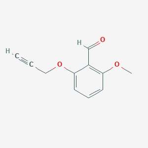 2-methoxy-6-(prop-2-yn-1-yloxy)benzaldehyde 2-methoxy-6-(prop-2-yn-1-yloxy)benzaldehyde