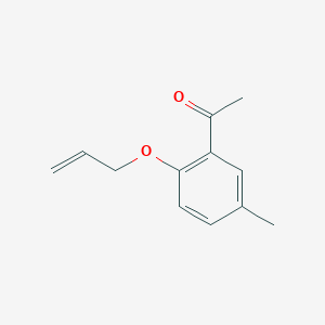1-(5-methyl-2-prop-2-enoxyphenyl)ethanone 1-(5-methyl-2-prop-2-enoxyphenyl)ethanone