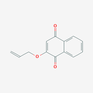 1,4-Naphthalenedione, 2-(2-propen-1-yloxy)- 1,4-Naphthalenedione, 2-(2-propen-1-yloxy)-