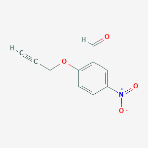 Benzaldehyde, 5-nitro-2-(2-propyn-1-yloxy)- Benzaldehyde, 5-nitro-2-(2-propyn-1-yloxy)-