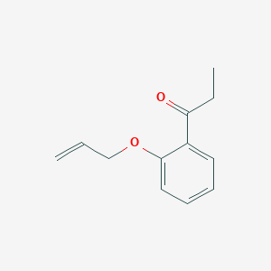 1-(2-prop-2-enoxyphenyl)propan-1-one 1-(2-prop-2-enoxyphenyl)propan-1-one
