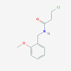 Propanamide, 3-chloro-N-[(2-methoxyphenyl)methyl]-