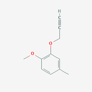 Benzene, 1-methoxy-4-methyl-2-(2-propyn-1-yloxy)- Benzene, 1-methoxy-4-methyl-2-(2-propyn-1-yloxy)-