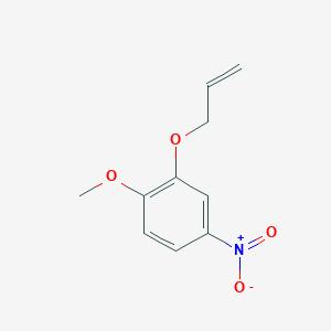 Benzene, 1-methoxy-4-nitro-2-(2-propen-1-yloxy)- Benzene, 1-methoxy-4-nitro-2-(2-propen-1-yloxy)-