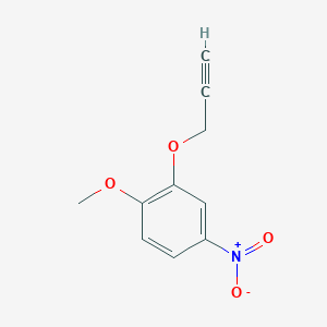 Benzene, 1-methoxy-4-nitro-2-(2-propyn-1-yloxy)- Benzene, 1-methoxy-4-nitro-2-(2-propyn-1-yloxy)-