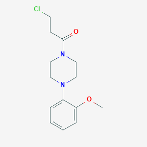 1-(3-CHLOROPROPIONYL)-4-(2-METHOXYPHENYL)PIPERAZINE 1-(3-CHLOROPROPIONYL)-4-(2-METHOXYPHENYL)PIPERAZINE