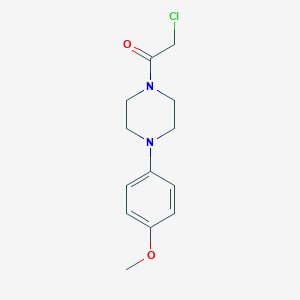 Ethanone, 2-chloro-1-[4-(4-methoxyphenyl)-1-piperazinyl]- 