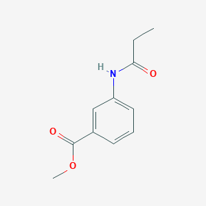 Benzoic acid, 3-[(1-oxopropyl)amino]-, methyl ester 