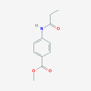  Benzoic acid, 4-[(1-oxopropyl)amino]-, methyl ester 