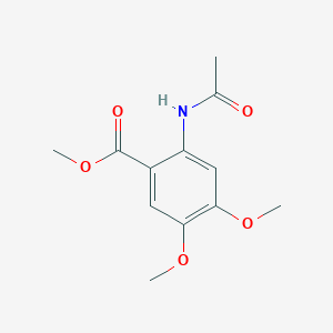Benzoic acid, 2-(acetylamino)-4,5-dimethoxy-, methyl ester Benzoic acid, 2-(acetylamino)-4,5-dimethoxy-, methyl ester