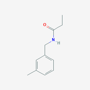  N-[(3-methylphenyl)methyl]propanamide 