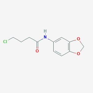 Butanamide, N-1,3-benzodioxol-5-yl-4-chloro- Butanamide, N-1,3-benzodioxol-5-yl-4-chloro-