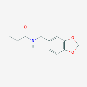 Propanamide, N-(1,3-benzodioxol-5-ylmethyl)- Propanamide, N-(1,3-benzodioxol-5-ylmethyl)-