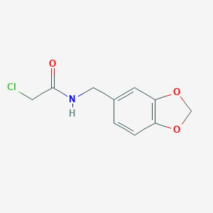 N-(1,3-benzodioxol-5-ylmethyl)-2-chloroacetamide N-(1,3-benzodioxol-5-ylmethyl)-2-chloroacetamide