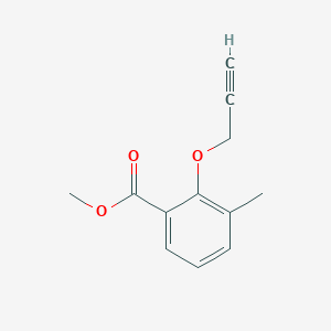 Benzoic acid, 3-methyl-2-(2-propyn-1-yloxy)-, methyl ester Benzoic acid, 3-methyl-2-(2-propyn-1-yloxy)-, methyl ester