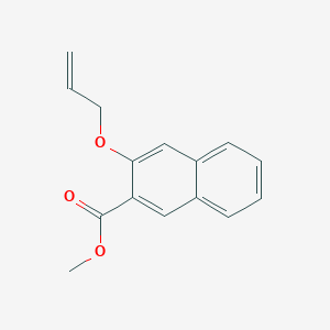 2-Naphthalenecarboxylic acid, 3-(2-propen-1-yloxy)-, methyl ester 2-Naphthalenecarboxylic acid, 3-(2-propen-1-yloxy)-, methyl ester