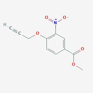 Benzoic acid, 3-nitro-4-(2-propyn-1-yloxy)-, methyl ester Benzoic acid, 3-nitro-4-(2-propyn-1-yloxy)-, methyl ester