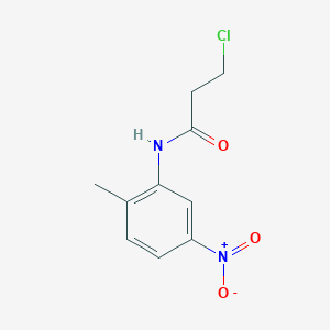 Propanamide, 3-chloro-N-(2-methyl-5-nitrophenyl)- Propanamide, 3-chloro-N-(2-methyl-5-nitrophenyl)-