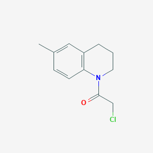 1-(chloroacetyl)-6-methyl-1,2,3,4-tetrahydroquinoline 1-(chloroacetyl)-6-methyl-1,2,3,4-tetrahydroquinoline