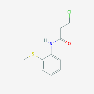3-Chloro-N-[2-(methylthio)phenyl]propanamide 