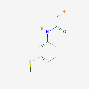 2-bromo-N-(3-methylsulfanylphenyl)acetamide 2-bromo-N-(3-methylsulfanylphenyl)acetamide