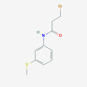 3-bromo-N-(3-methylsulfanylphenyl)propanamide 3-bromo-N-(3-methylsulfanylphenyl)propanamide