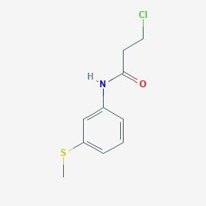 3-chloro-N-(3-methylsulfanylphenyl)propanamide 3-chloro-N-(3-methylsulfanylphenyl)propanamide