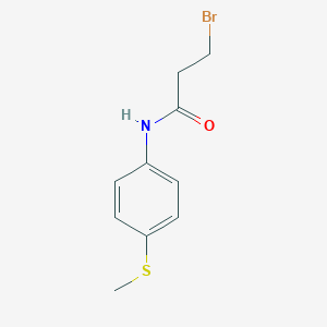 3-bromo-N-[4-(methylsulfanyl)phenyl]propanamide
